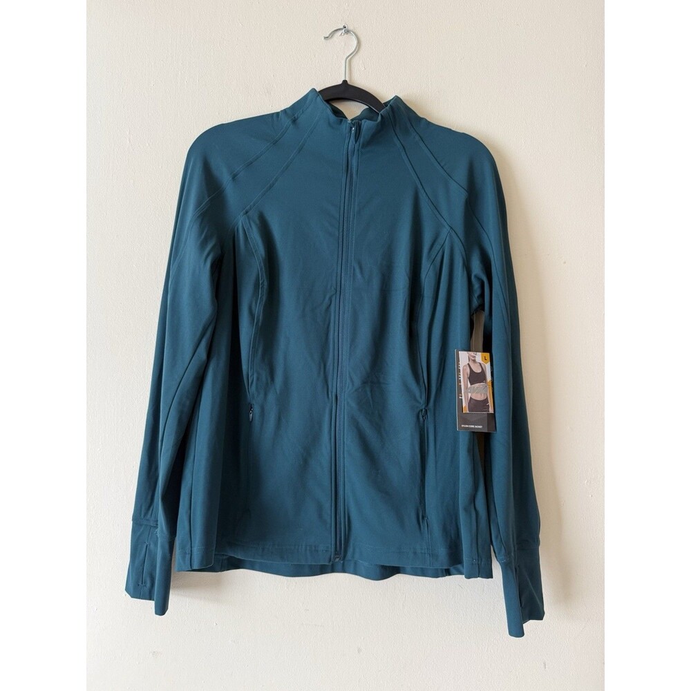 Avia  Women's SoftSculpt  Zip Up Active Jacket  Teal Size L NWT